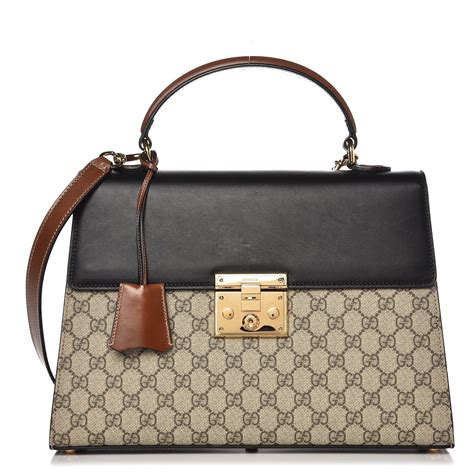 gucci padlock medium top handle|padlock gg medium shoulder bag.